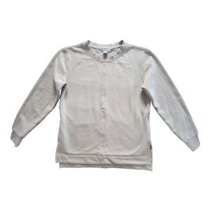 Athleta Retroplush Crew‎ Neck Sweatshirt Size XS Extra Small Gym Sport Cozy
